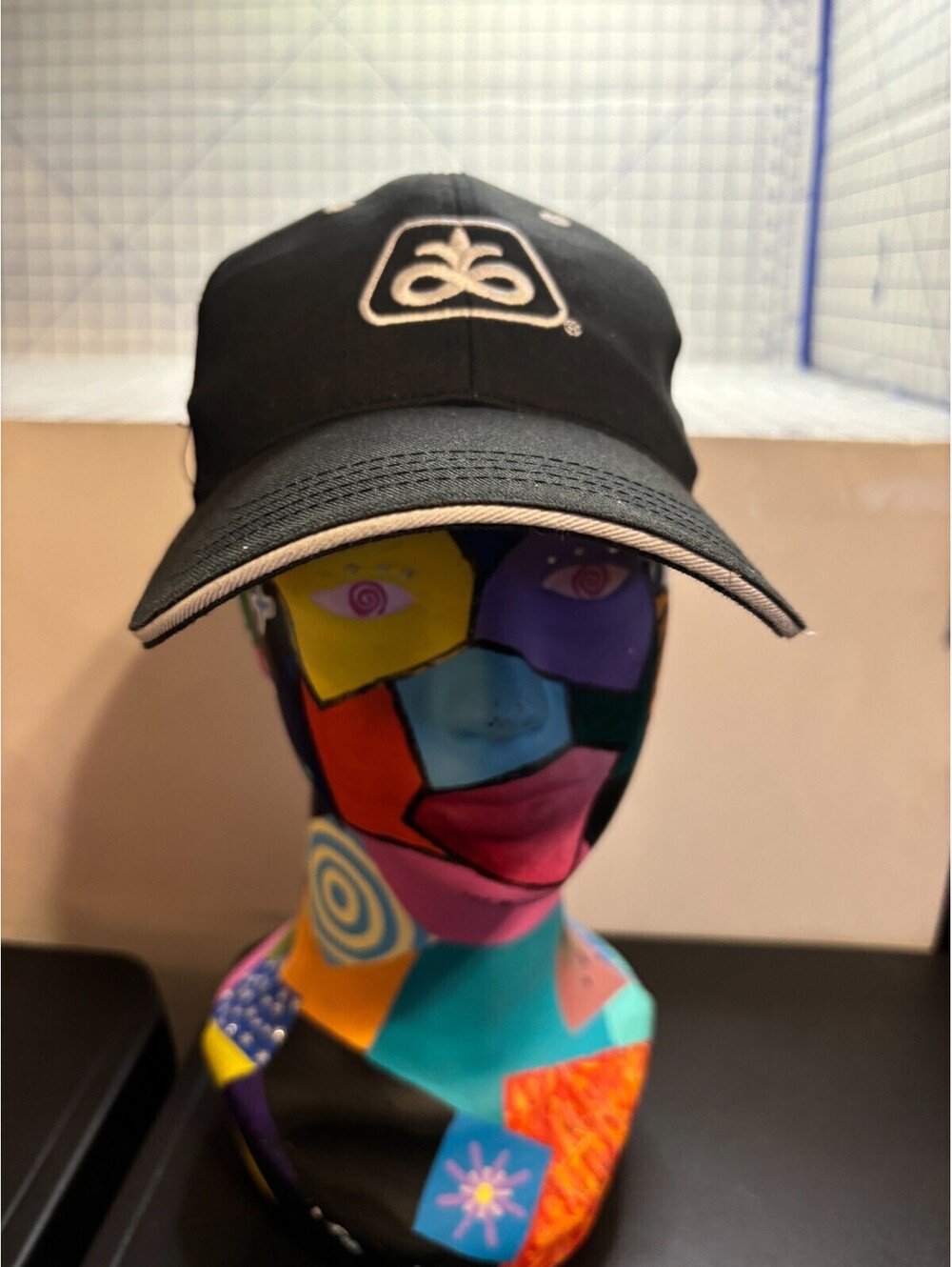 Pioneer Seed Black Perfect Fit Flex Cap Hat Snapback Mesh Stanly Logo